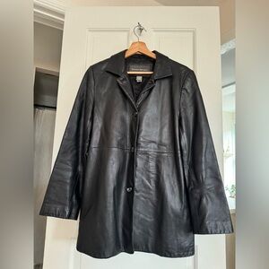 Banana Republic Classic Black Genuine Leather Jacket